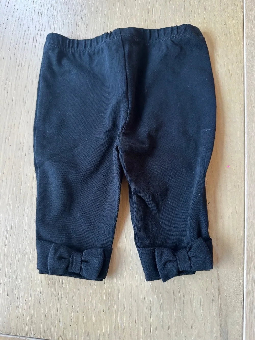 Ralph Lauren Baby Girl Black Bow Leggings 3M